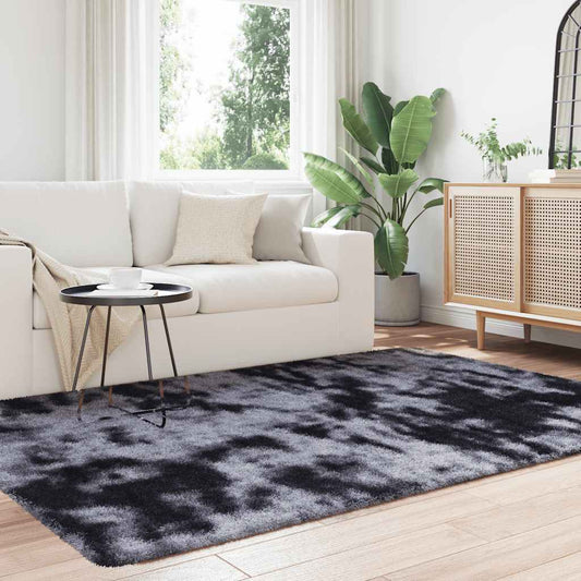 Hoogpolig Vloerkleed Navarra Polyester Donkergrijs