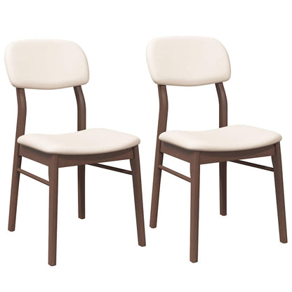 Eetkamerstoelen Met Kussens Massief Hout Rubber