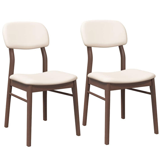Eetkamerstoelen Met Kussens Massief Hout Rubber