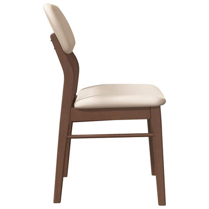 Eetkamerstoelen Met Kussens Massief Hout Rubber