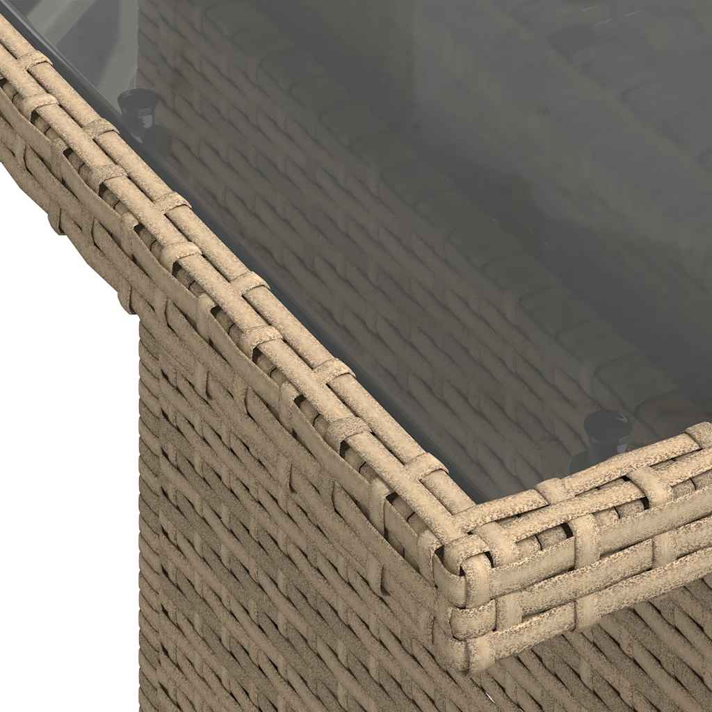 5-Delige Loungeset Met Kussens Poly Rattan