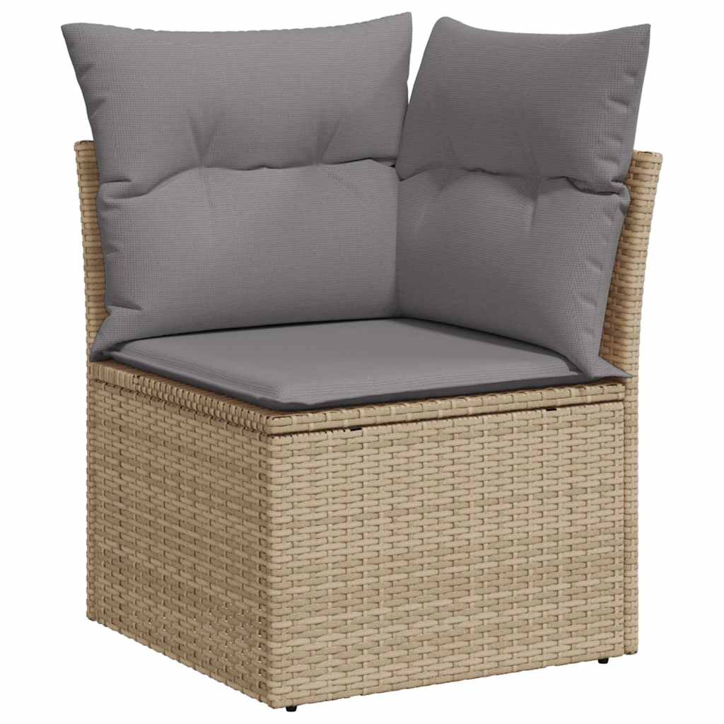 5-Delige Loungeset Met Kussens Poly Rattan