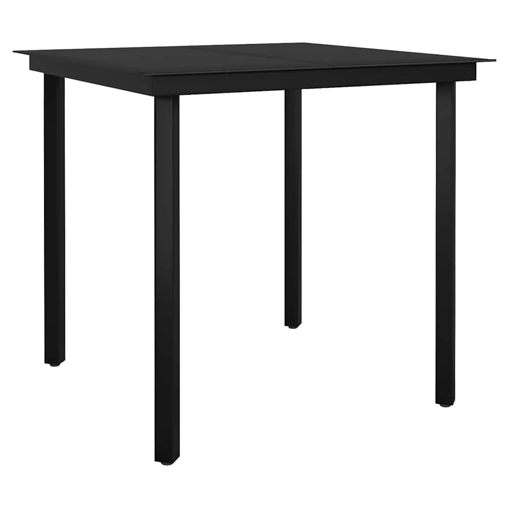 3-Delige Tuinset Met Kussens Poly Rattan Glas
