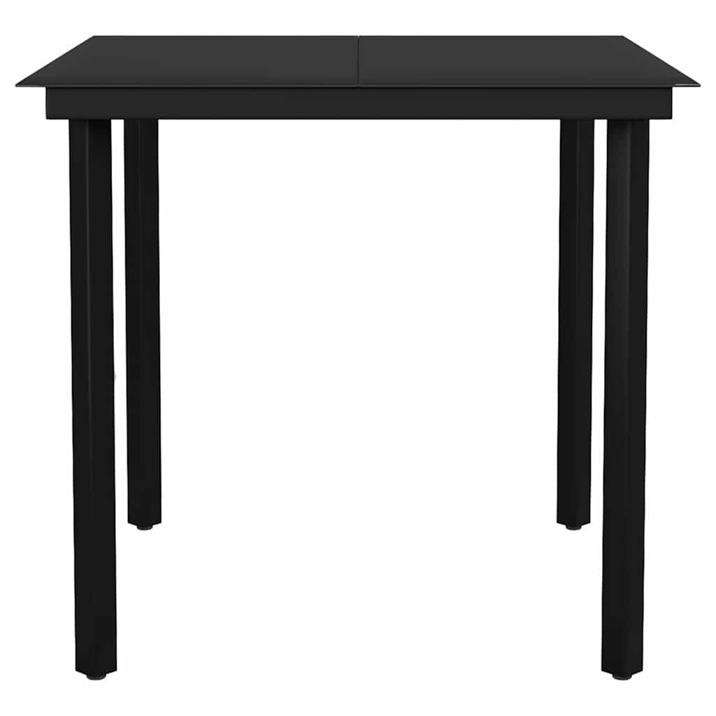 3-Delige Tuinset Met Kussens Poly Rattan Glas