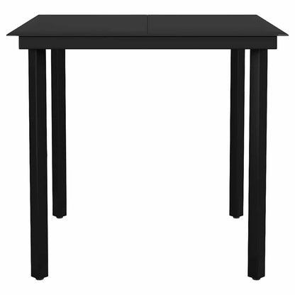 3-Delige Tuinset Met Kussens Poly Rattan Glas