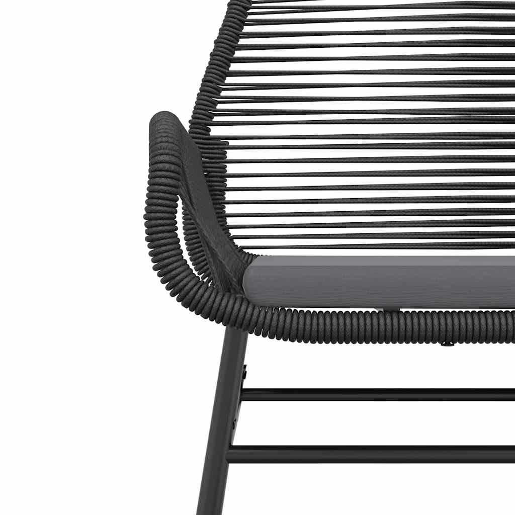 3-Delige Tuinset Met Kussens Poly Rattan Glas