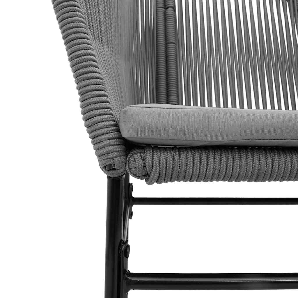7-Delige Tuinset Met Kussens Poly Rattan Glas