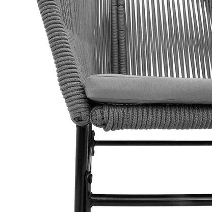 7-Delige Tuinset Met Kussens Poly Rattan Glas