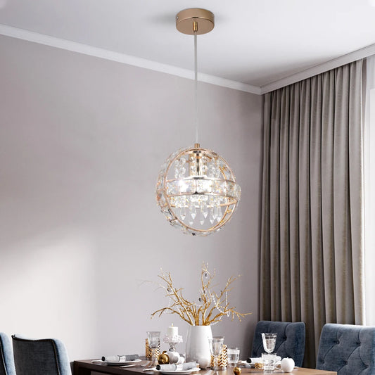 Crystal Pendant Light Round