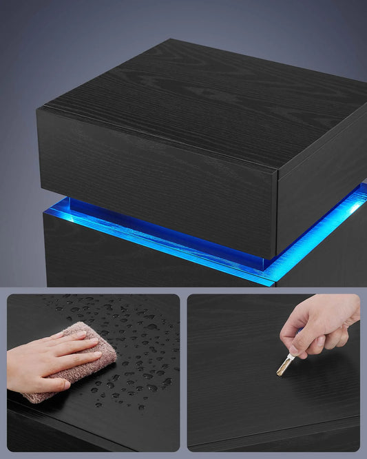 LED Lightning Nightstand