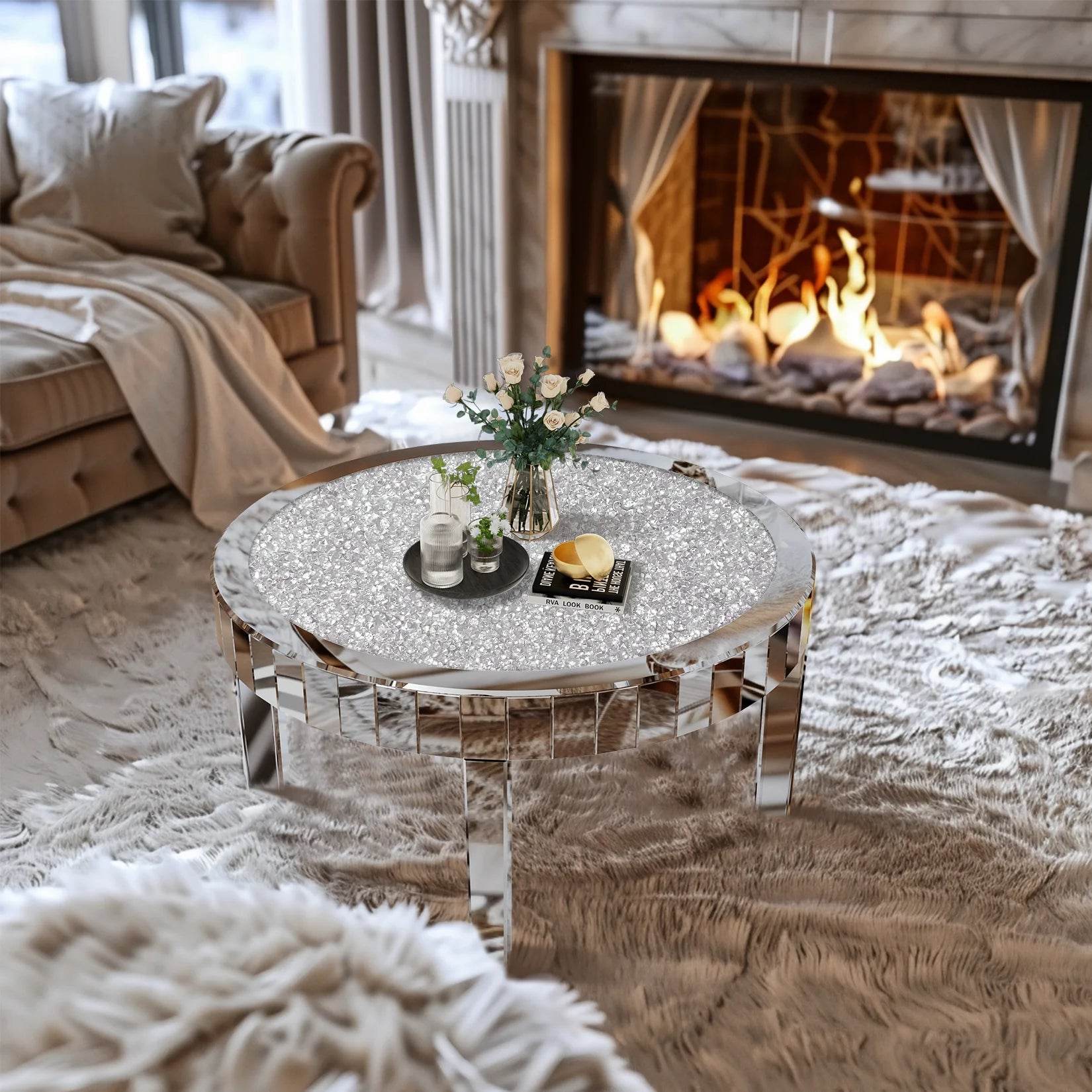 Crushed Diamond Coffee Table - Novatrends