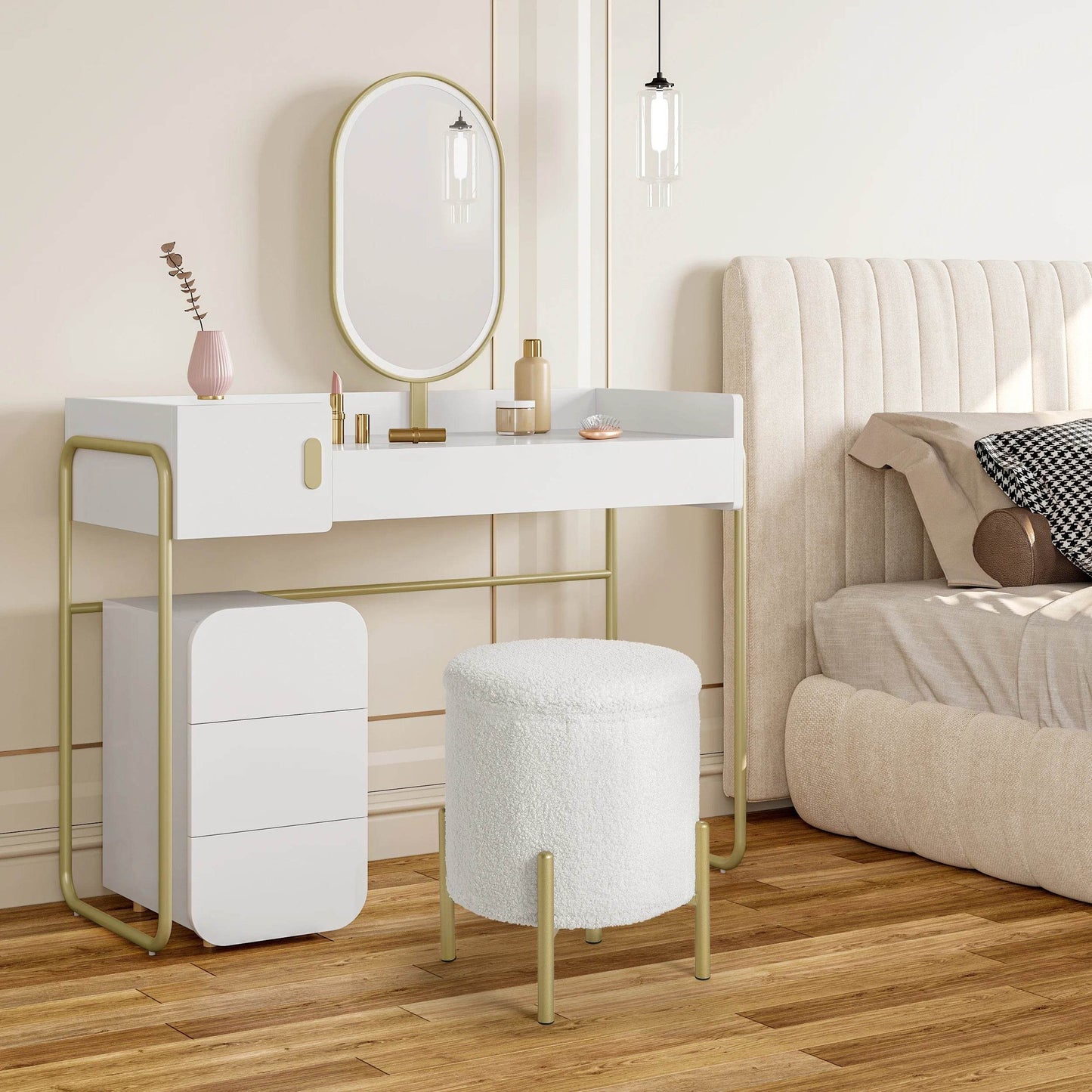 Soft Round Ottoman - Novatrends