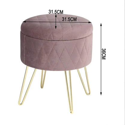 Velvet Luxe Ottoman - Novatrends