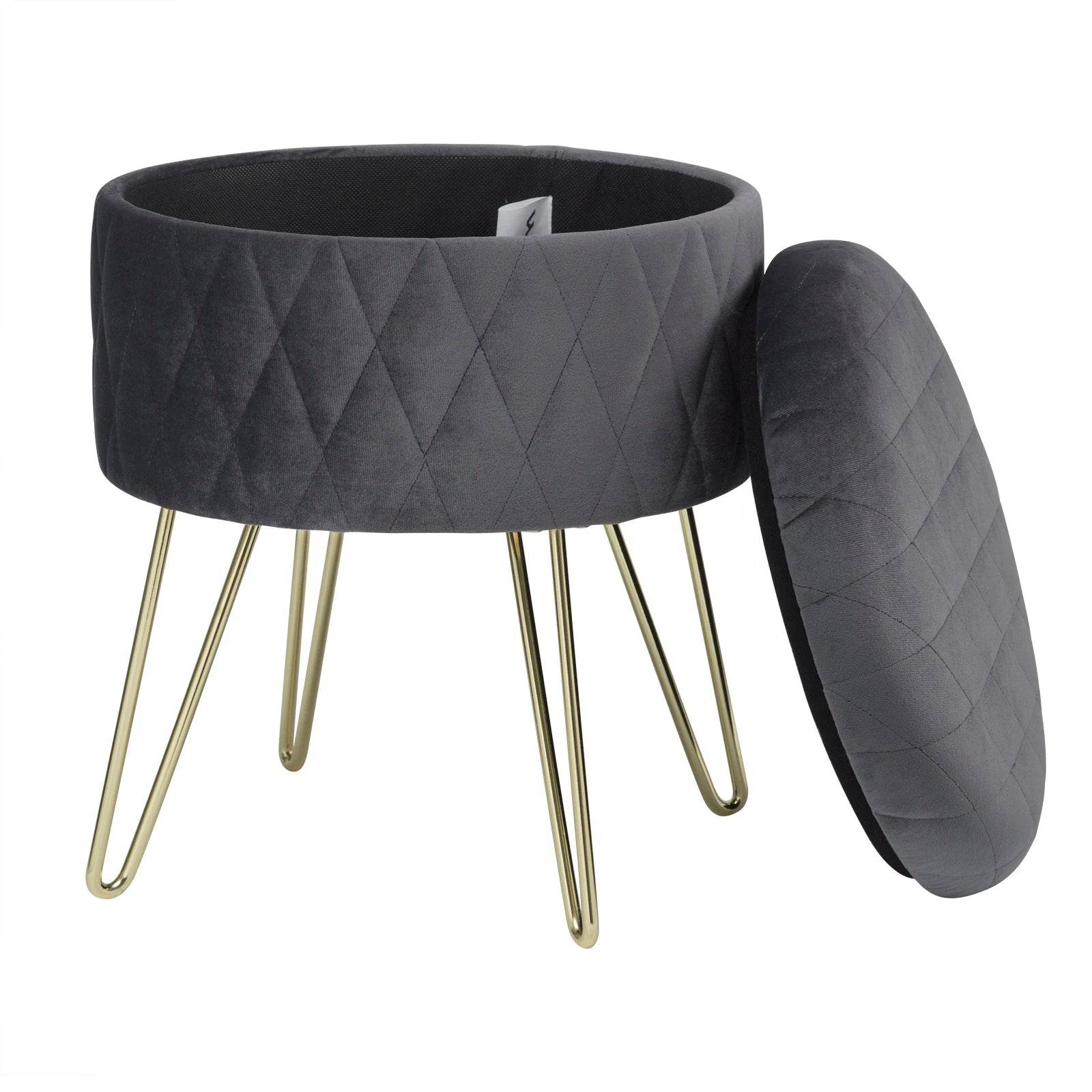 Velvet Luxe Ottoman - Novatrends