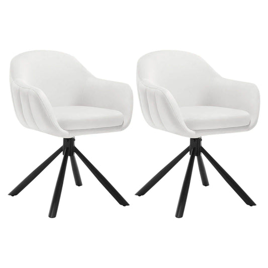 2PCS/SET Upholstered Designer Dining Chairs - Novatrends