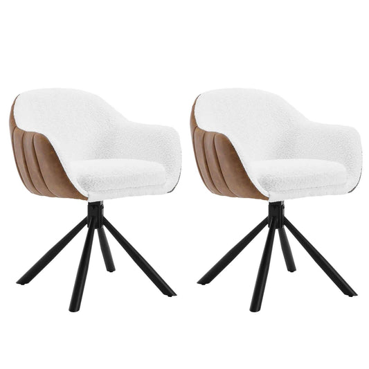 2PCS/SET Upholstered Designer Dining Chairs - Novatrends